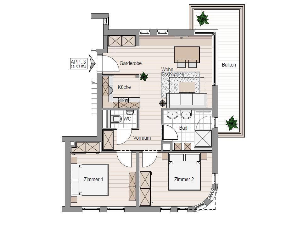 Steinberghaus Apartments Leogang Rum bild