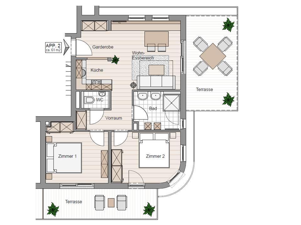 Steinberghaus Apartments Leogang Rum bild